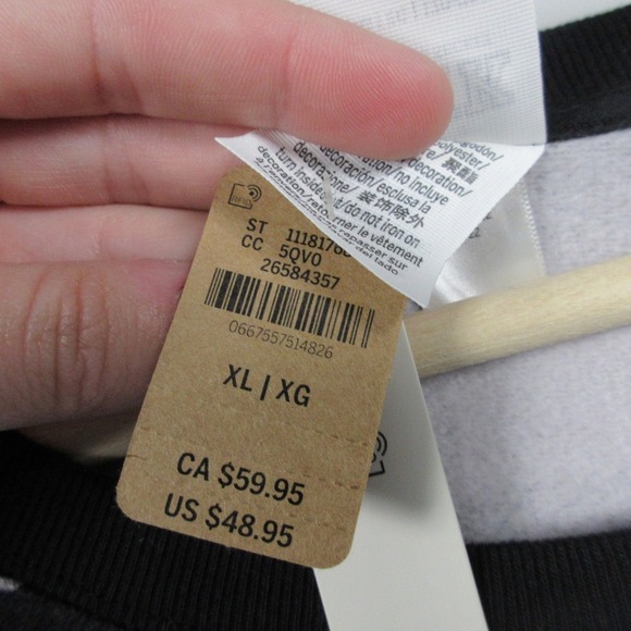 PINK Victoria's Secret Sweatshirt Women XL Buffalo Plaid Oversized Lounge 398 - Picture 5 of 11